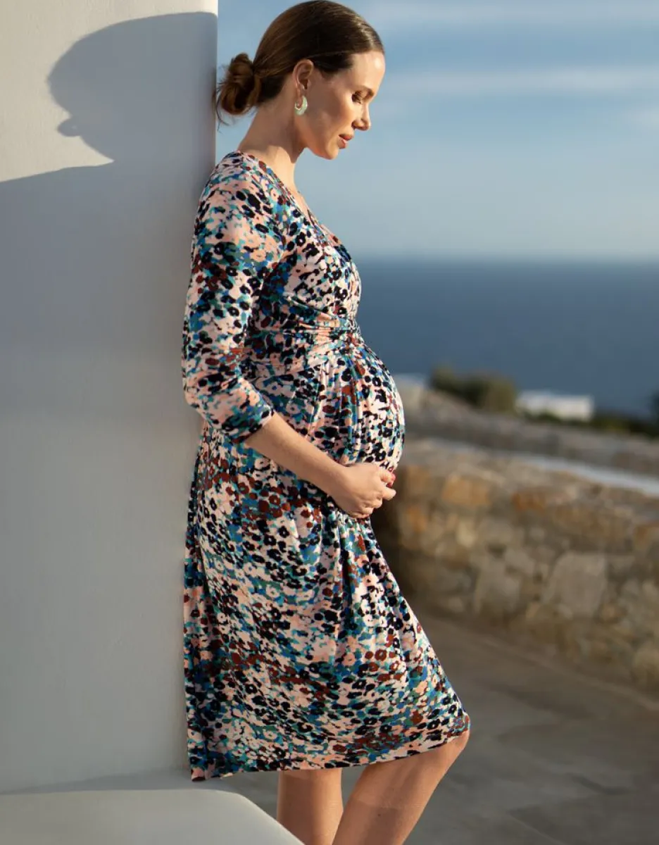 Cheap Seraphine Animal-Print Umstands- & Stillkleid Jersey
