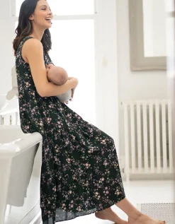 Flash Sale Seraphine Armelloses Umstands- Und Stillkleid Mit Blumendruck