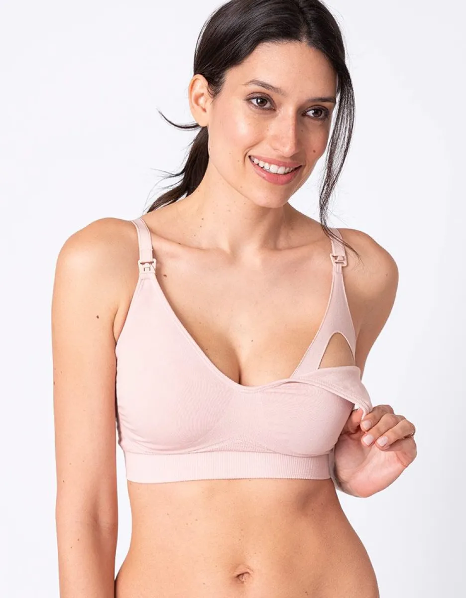 New Seraphine Bambus Schwangerschafts- & Still-Bhs - Doppelpack Grau & Rose