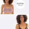 Discount Seraphine Bambus Still-Bhs Im Doppelpack Sepia & Mauve Taupe