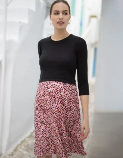 Flash Sale Seraphine Bedrucktes Umstands- & Stillkleid Mit Strickoberteil
