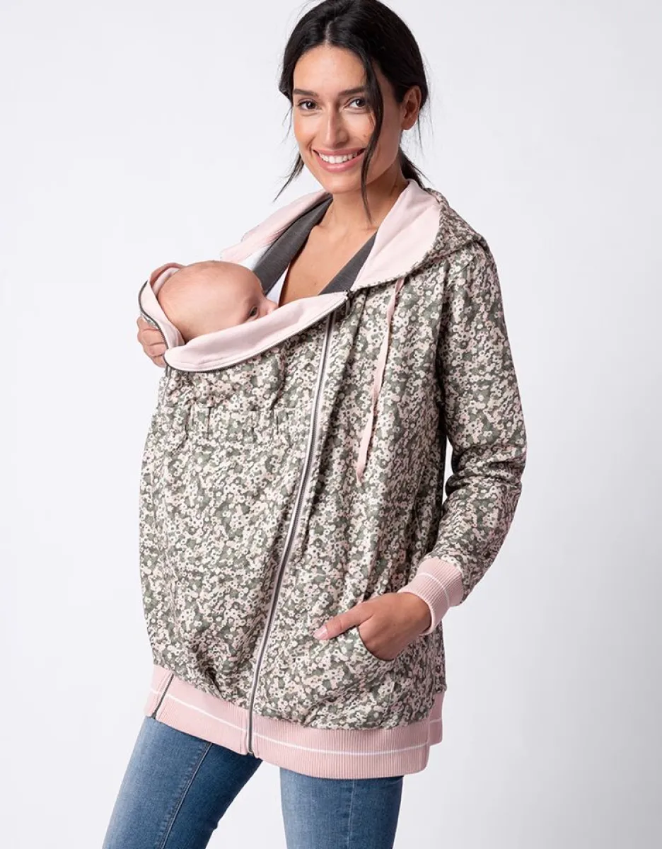Online Seraphine Blumendruck 3 In 1 Umstands- Und Babytrage-Hoodie