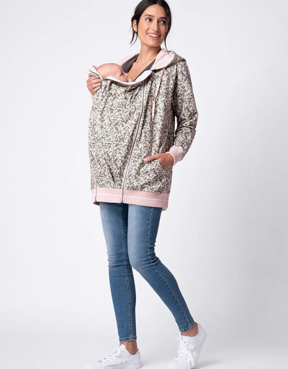Online Seraphine Blumendruck 3 In 1 Umstands- Und Babytrage-Hoodie