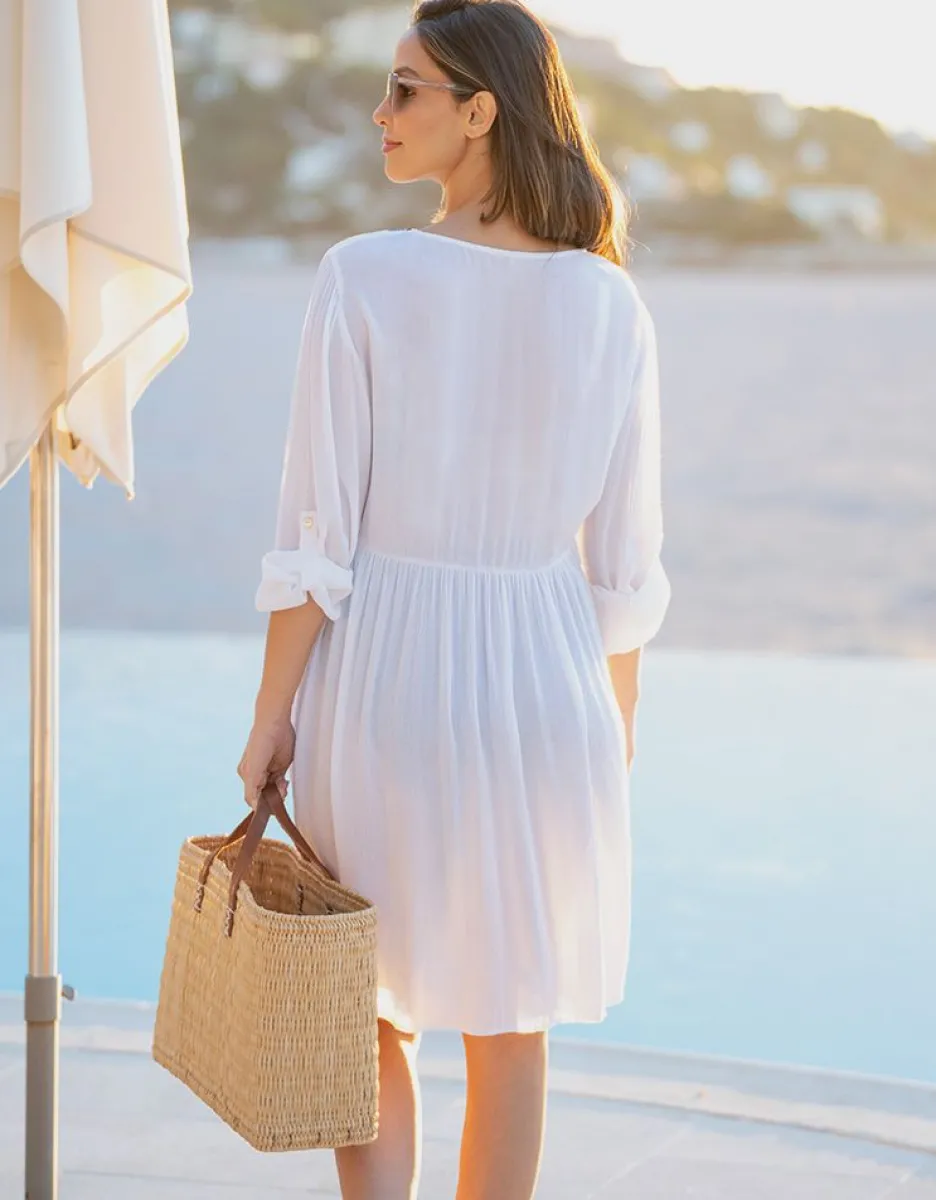 Sale Seraphine Boho Langarm Umstandsmode Bestickter Kaftan