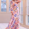 Sale Seraphine Boho Vintage Floral Maxi Umstands- Und Stillkleid