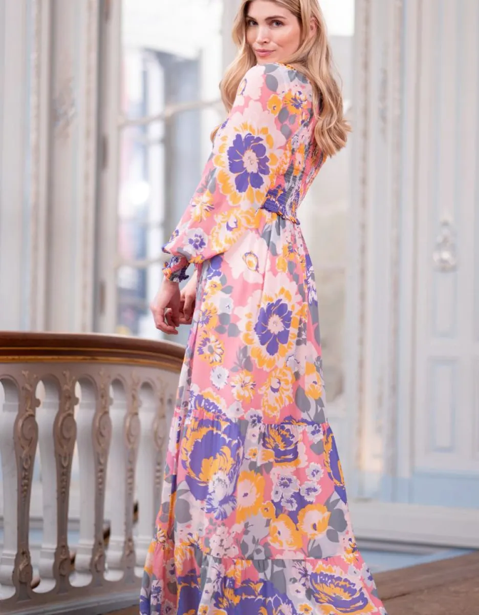 Sale Seraphine Boho Vintage Floral Maxi Umstands- Und Stillkleid