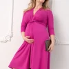 Clearance Seraphine Curve Umstandskleid Mit Knoten In Fuchsia