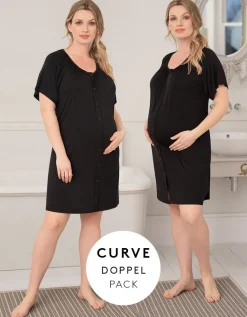 Online Seraphine Curve Umstandsnachthemden Doppelpack