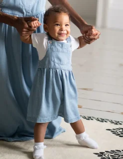 New Seraphine Denim Baby Latzkleid Blau