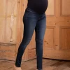 Sale Seraphine Dunkle Super Skinny Umstandsjeans Mit Bauchband