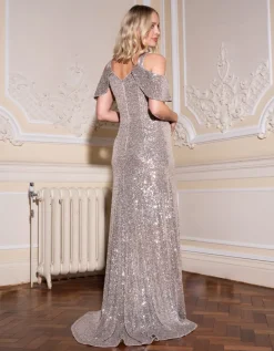 Cheap Seraphine Festliches Umstands- & Stillabendkleid Mit Goldschimmer