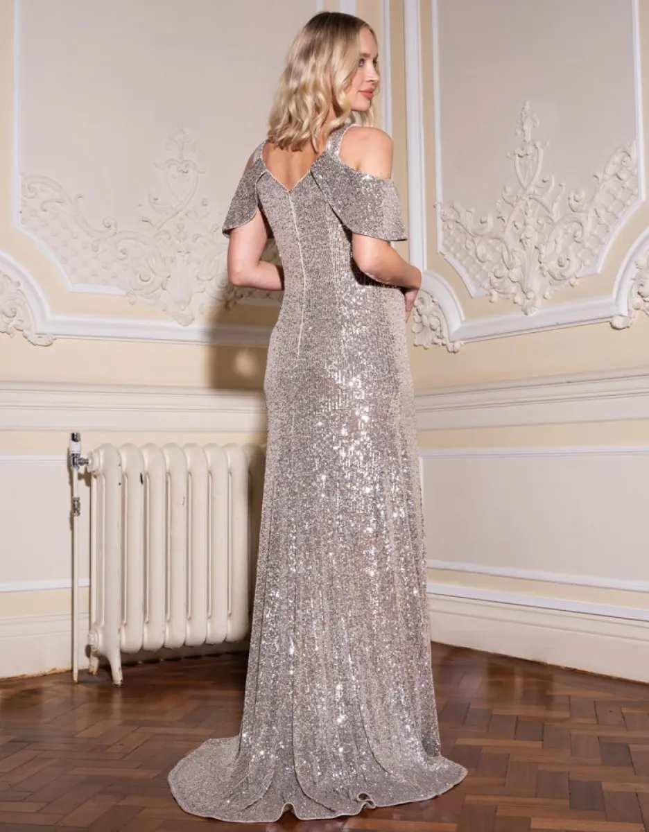 Cheap Seraphine Festliches Umstands- & Stillabendkleid Mit Goldschimmer