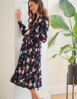 Cheap Seraphine Florales Midi Umstandskleid