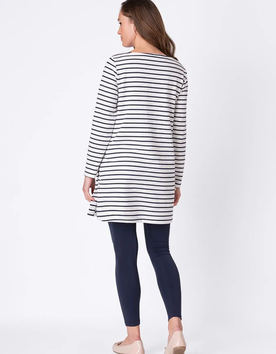 Store Seraphine Gestreifte Still- & Umstandstunika Baumwolle
