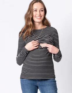Flash Sale Seraphine Gestreifte Umstands- & Stilltops Im Doppelpack
