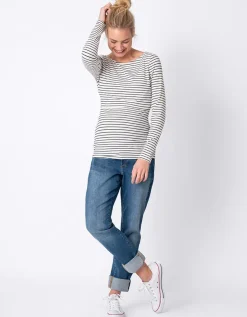 Flash Sale Seraphine Gestreifte Umstands- & Stilltops Im Doppelpack