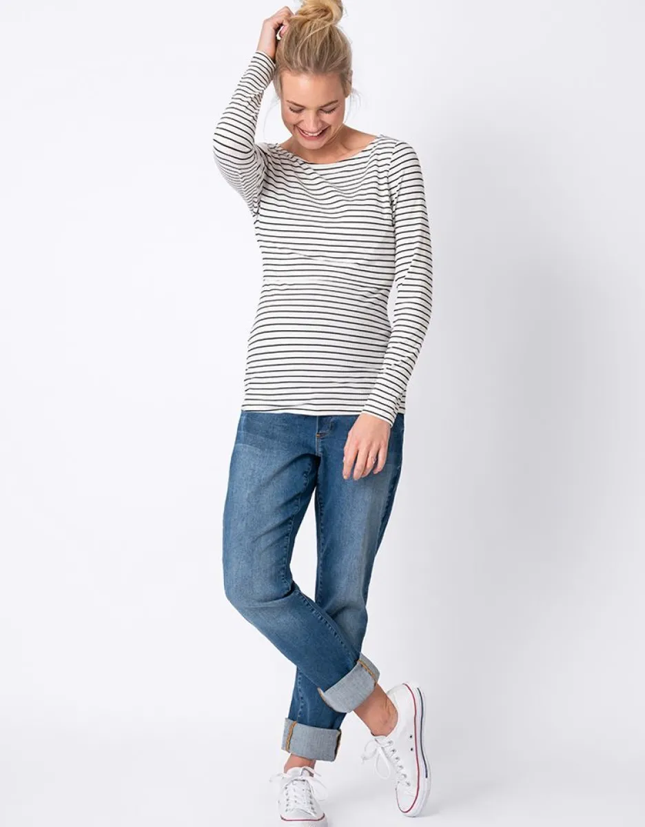 Flash Sale Seraphine Gestreifte Umstands- & Stilltops Im Doppelpack