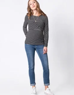 Flash Sale Seraphine Gestreifte Umstands- & Stilltops Im Doppelpack