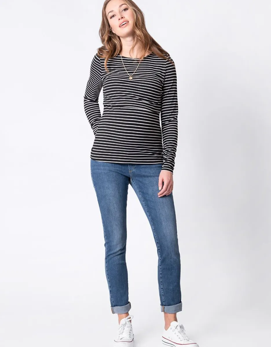 Flash Sale Seraphine Gestreifte Umstands- & Stilltops Im Doppelpack
