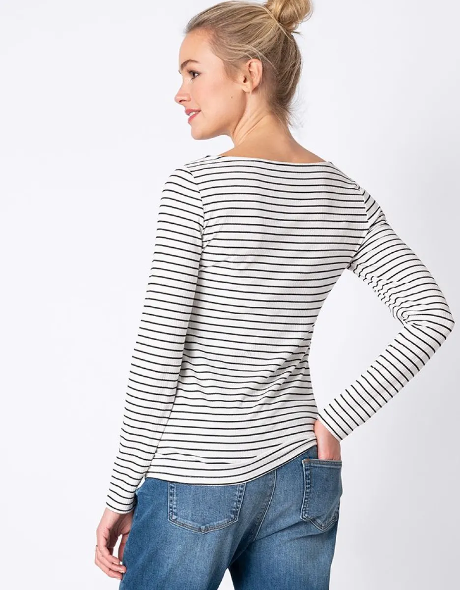 Flash Sale Seraphine Gestreifte Umstands- & Stilltops Im Doppelpack