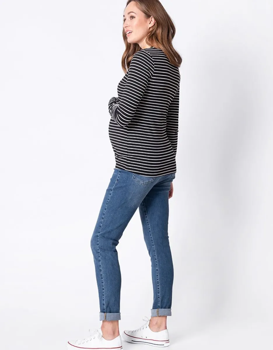 Flash Sale Seraphine Gestreifte Umstands- & Stilltops Im Doppelpack