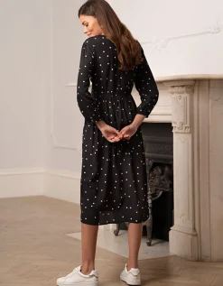 Fashion Seraphine Getupftes Still- & Umstandsmidikleid