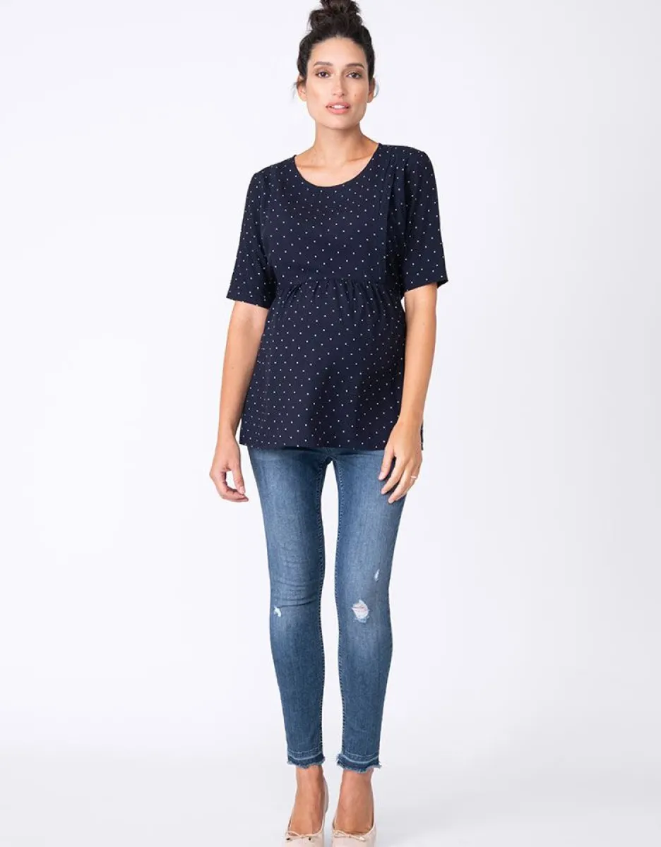 Fashion Seraphine Getupftes Umstands- Und Stillshirt
