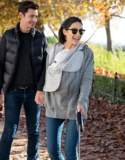 Best Seraphine Grau 3 In 1 Kapuzenpullover & Tragejacke