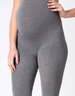 Online Seraphine Graue Bambus Umstandsleggings