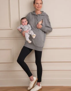 Store Seraphine Grauer Still- Und Umstandshoodie