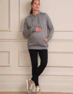 Store Seraphine Grauer Still- Und Umstandshoodie