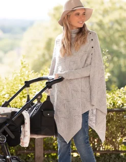 Sale Seraphine Grauer Stillschal Mit Zopfmuster
