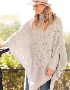 Sale Seraphine Grauer Stillschal Mit Zopfmuster