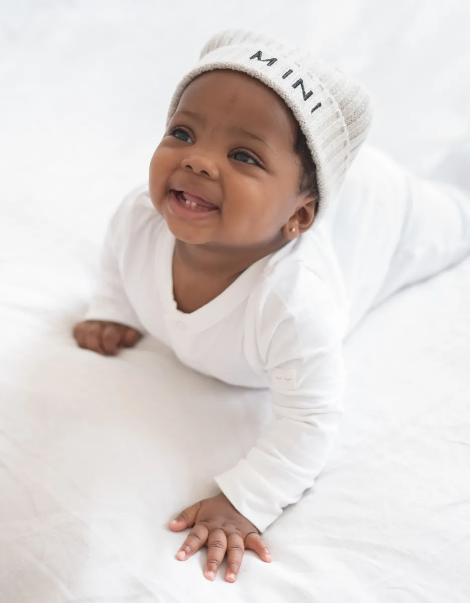 Cheap Seraphine Graues Mama & Mini Mutzenset