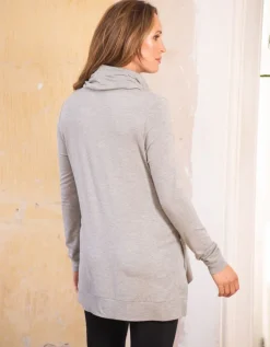 Outlet Seraphine Graues Rollkragen Umstands- & Stilltop