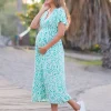Store Seraphine Grungemustertes Umstandswickelkleid