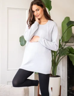 Shop Seraphine Hellgrauer Umstands- & Stillpullover