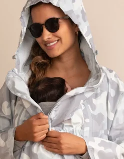 Fashion Seraphine 3 In 1 Mutterschafts- Und Babytragejacke Wasserfest Grau Camouflage