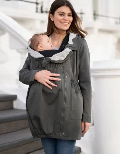 Best Sale Seraphine Khaki Utility Parka 4-In-1 Umstands- Und Babytragejacke Mit Kapuze