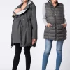 Flash Sale Seraphine Khakifarbener Parka 6 In 1 Umstands- Bis Babytragemantel Mit Wattierter Weste