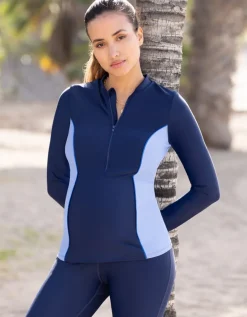 Best Sale Seraphine Langarmeliges Umstands- & Still-Schwimm-Shirt