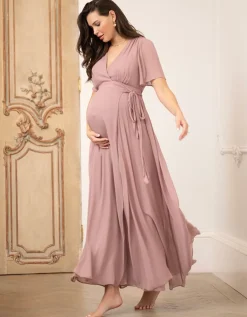 New Seraphine Maxi Still- & Umstandswickelkleid Mauve