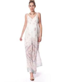 New Seraphine Maxi-Umstandskleid Mit Pastelldruck