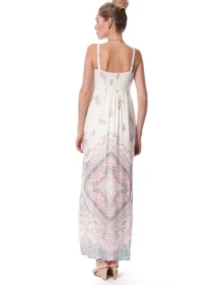 New Seraphine Maxi-Umstandskleid Mit Pastelldruck