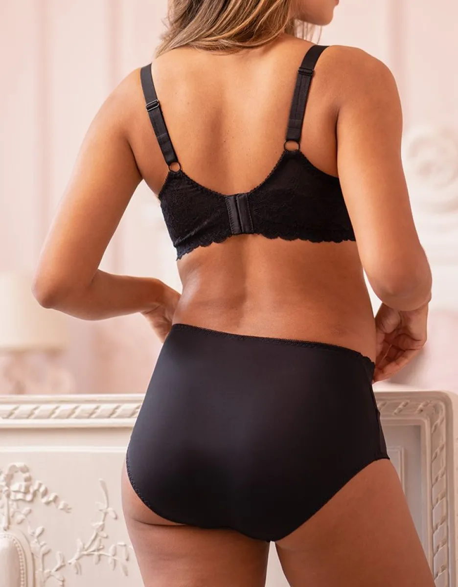 Best Seraphine Mid-Bump Umstandsslips Mit Spitze Schwarz