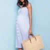 Shop Seraphine Midi Umstands- & Stillkleid Leinen & Baumwolle