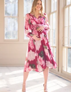 Store Seraphine Midi-Umstands- & Stillwickelkleid