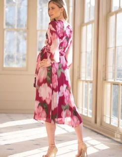 Store Seraphine Midi-Umstands- & Stillwickelkleid