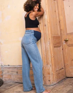 Online Seraphine Mutterschafts-Jeans Wide Leg Mid Bump