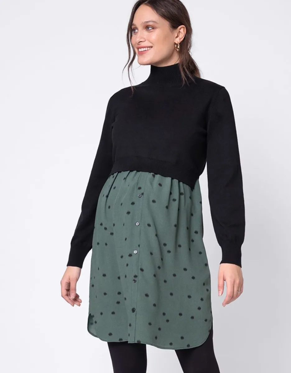 Cheap Seraphine Polka Dot Umstands- & Stillkleid Khaki